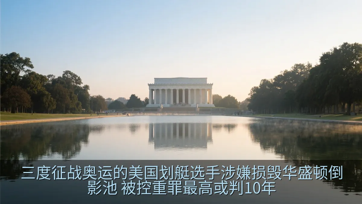 三度征战奥运的美国划艇选手涉嫌损毁华盛顿倒影池 被控重罪最高或判10年
