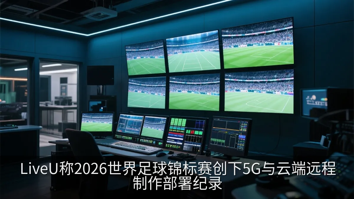 云端控制中心监看多路体育赛事直播信号